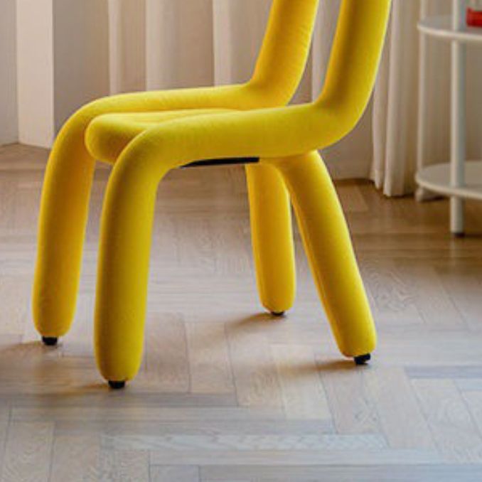 Home Stoffen eetkamerstoelen Designerstijl armloze stoel met open rug