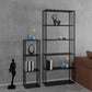 Industrial Metal Bookshelf Iron Open Back Bookcase for Office Clearhalo 'Bookcases' 'furn' 'furn_bookcases' 'Furniture' 'furniture_bookcases' 'Office Furniture' 1200x1200_b37ec3ed-76bd-4530-9379-ae0df8791999