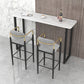 Industrial Bar Table and Stools 1/2/3/5 Pieces Table and Stool Set Clearhalo 'Bar Furniture' 'furn' 'furn_home_bar_bar_sets' 'Furniture' 'Home Bars & Bar Sets' 'home_bar_bar_sets' 'Kitchen & Dining Furniture' 1200x1200_b37f0911-8ad2-405c-a871-744b62ec72d0