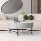Modern Round Nesting Coffee Table Set Frame Coffee Table with Storage Clearhalo 'Coffee & Accent Tables' 'Coffee Tables' 'coffee_tables' 'furn' 'furn_coffee_tables' 'Furniture' 'Living Room Furniture' 1200x1200_b381feea-1aca-498c-be11-3d1fead4f81e