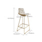 Armless Dining Stools Glam Upholstered Bar Stools with Metal Base Clearhalo 'Bar Furniture' 'Bar Stools' 'bar_stools' 'furn' 'furn_bar_stools' 'Furniture' 'Kitchen & Dining Furniture' 1200x1200_b3850109-c73d-45f7-8d93-666d62c28f8e