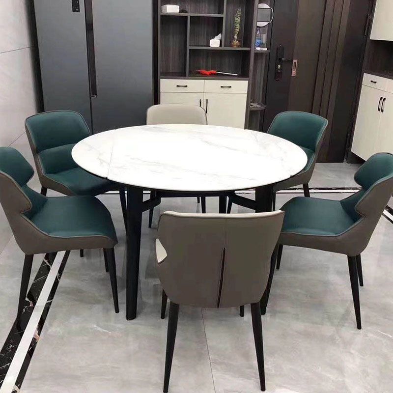 Minimalist Style Wingback Arm Chairs Leather Dining Side Chairs (Set of 2) Clearhalo ' kitchen&dining_furn' 'Dining Chairs' 'Dining Tables & Seating' 'dining_chair' 'furn' 'furn_dining_chair' 'Furniture' 'furniture_dining_chair' 'Kitchen & Dining Furniture' 'kitchen' 1200x1200_b38639e4-b74d-4feb-b98b-24318eb25091