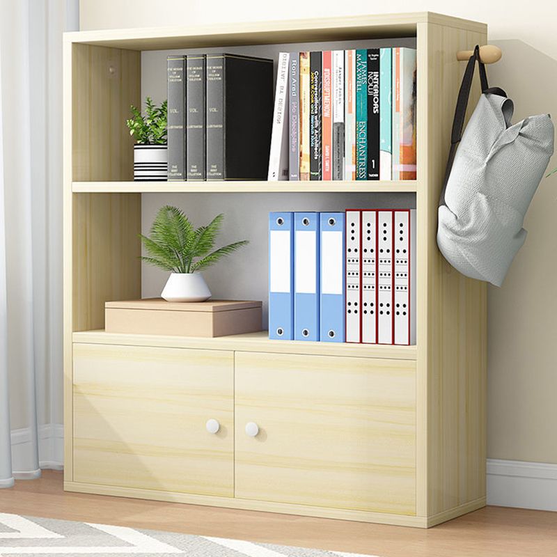 Contemporary Wood Bookshelf Standard Shelf Bookcase for Home Office