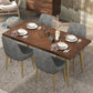 Luxury Style Solid Wood Dining Table 4 Legs Base Rectangle Table for Home Clearhalo ' dining_table' 'Dining Tables & Seating' 'Dining Tables' 'furn' 'furn_dining_table' 'Furniture' 'furniture_dining_table' 'Kitchen & Dining Furniture' 'kitchen&dining_furn' 'kitchen' 'kitchen_dining_table' 1200x1200_b389e0b2-707f-47bc-8cfd-2b86dc55d239