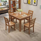 Rectangle 4 Legs Vintage Dining Table Wood Color Extendable Table of Solid Wood Clearhalo ' dining_table' 'Dining Tables & Seating' 'Dining Tables' 'furn' 'furn_dining_table' 'Furniture' 'furniture_dining_table' 'Kitchen & Dining Furniture' 'kitchen&dining_furn' 'kitchen' 'kitchen_dining_table' 1200x1200_b38acb9d-123a-4945-9d66-c99d74eb1fd5