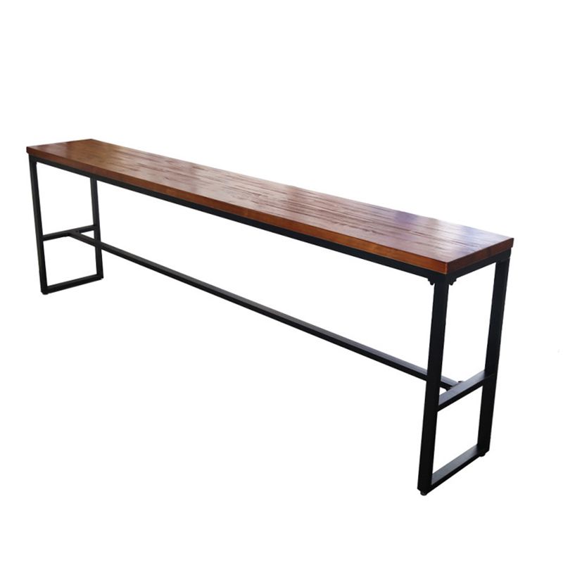 Zeitgenössisches Pub-Set aus massivem Holz, 1/6-teilig, rechteckiges Bar-Set mit Barhöhe