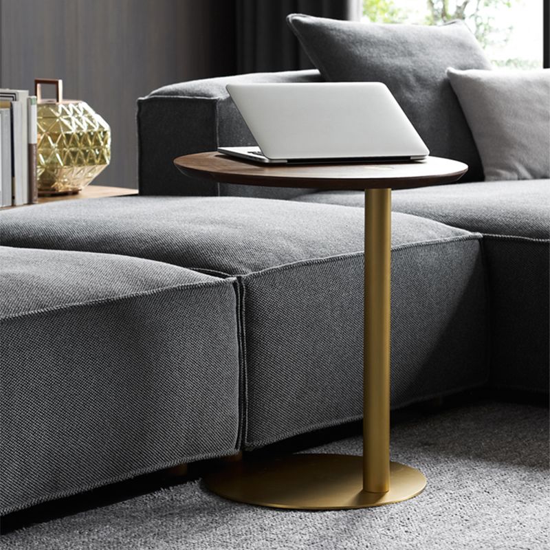 Tavolo da angolo contemporaneo da 19 "tavolo rotondo del piedistallo rotondo