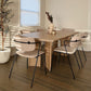 Modern Rectangle Solid Wood Dining Table Tripod Base Dining Table Clearhalo 'Dining Tables & Seating' 'Dining Tables' 'dining_table' 'furn' 'furn_dining_table' 'Furniture' 'Kitchen & Dining Furniture' 1200x1200_b38e49d8-f172-455f-a74b-c125a43be893
