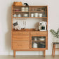 Open Storage Side Board Contemporary Dining Buffet with 4 Drawers