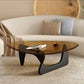 Contemporary Abstract Wooden Base Irregular Glass Top Coffee Table Clearhalo 'Coffee & Accent Tables' 'Coffee Tables' 'coffee_tables' 'furn' 'furn_coffee_tables' 'Furniture' 'Living Room Furniture' 1200x1200_b38f2031-5574-4a5f-84bc-53ab380f74ad