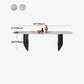Rectangle Stone Top Dining Table Contemporary Dining Table with Double Pedestal Base Clearhalo 'Dining Tables & Seating' 'Dining Tables' 'dining_table' 'furn' 'furn_dining_table' 'Furniture' 'furniture_dining_table' 'Kitchen & Dining Furniture' 'kitchen' 'kitchen_dining_table' 1200x1200_b38f49d6-587d-499a-a850-2dae0789c4c7