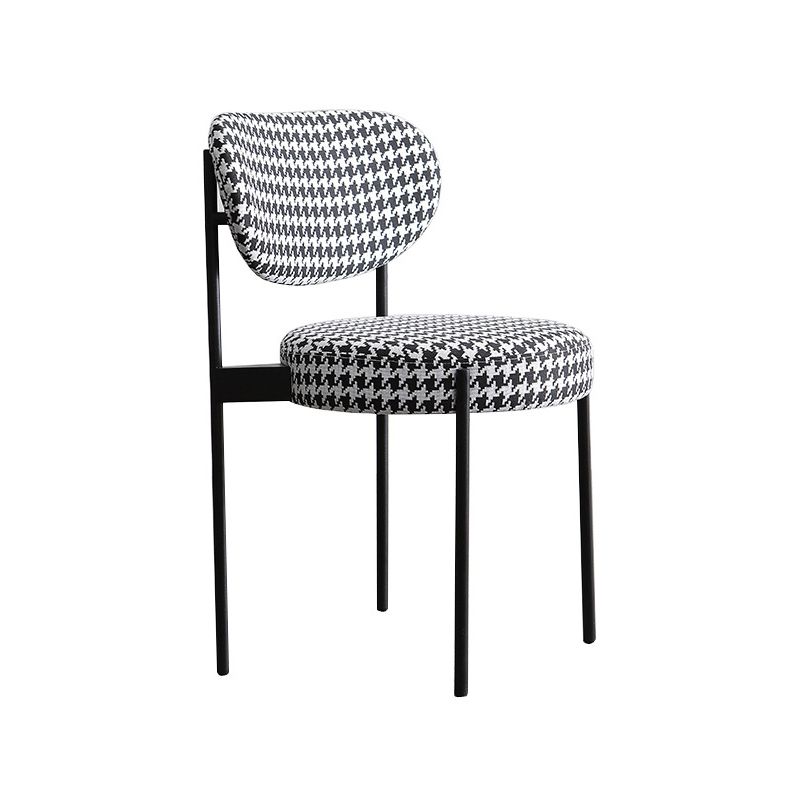Glam Style Metal Side Chair Open Back Dining Armless Chair for Dining Room Clearhalo ' kitchen&dining_furn' 'Dining Chairs' 'Dining Tables & Seating' 'dining_chair' 'Furniture' 'furniture_dining_chair' 'Kitchen & Dining Furniture' 'kitchen' 1200x1200_b38f9094-391e-4d4e-ab63-1a544dd14f03