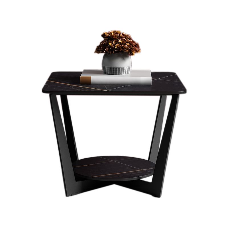 Contemporary Square Stone Top Sofa Side Accent Table for Living Room Clearhalo 'Coffee & Accent Tables' 'End & Side Tables' 'end_side_tables' 'furn' 'furn_end_side_tables' 'Furniture' 'Living Room Furniture' 1200x1200_b394808f-7d1e-498f-8cc1-863726f323c9