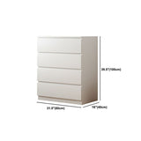 Modern White Wood Chest Bedroom Storage Chest with Mute Rail Clearhalo 'Bedroom Furniture' 'Dressers & Chests' 'dressers_chests' 'furn' 'furn_dressers_chests' 'Furniture' 1200x1200_b39b91d6-659a-494e-b639-631e6cf954a3