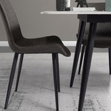 Rectangle Two-Color Dining Table Sintered Stone Table Industrial with 4 Legs Clearhalo ' dining_table' 'Dining Tables & Seating' 'Dining Tables' 'furn' 'furn_dining_table' 'Furniture' 'furniture_dining_table' 'Kitchen & Dining Furniture' 'kitchen&dining_furn' 'kitchen' 'kitchen_dining_table' 1200x1200_b39c0014-64d1-4bc1-ab76-21f8a22d4542
