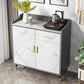 Glam Stone Sideboard Scaffali regolabili per la sala da pranzo Cucina Sideboard