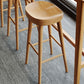 Set da tavolo moderno da pub rettangolare, tavolo da bancone in legno da 1/2/4 pezzi con sgabelli senza schienale
