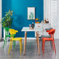 Plastic Scandinavian Arm Chair Kitchen Dining Room Open Back Chair Clearhalo 'Dining Chairs' 'Dining Tables & Seating' 'dining_chair' 'furn' 'furn_dining_chair' 'Furniture' 'furniture_dining_chair' 'Kitchen & Dining Furniture' 1200x1200_b39f1afc-4860-49c8-b043-b45e3b14f464