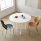 White Stone Dining Table Modern Round Dining Table with Acrylic Legs Clearhalo 'Dining Tables & Seating' 'Dining Tables' 'dining_table' 'furn' 'furn_dining_table' 'Furniture' 'Kitchen & Dining Furniture' 1200x1200_b3a191f9-3aac-425f-a11c-e44e8c394624