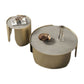 Slate Top Coffee Cocktail Table Tray Top Round Abstract Coffee or End Table