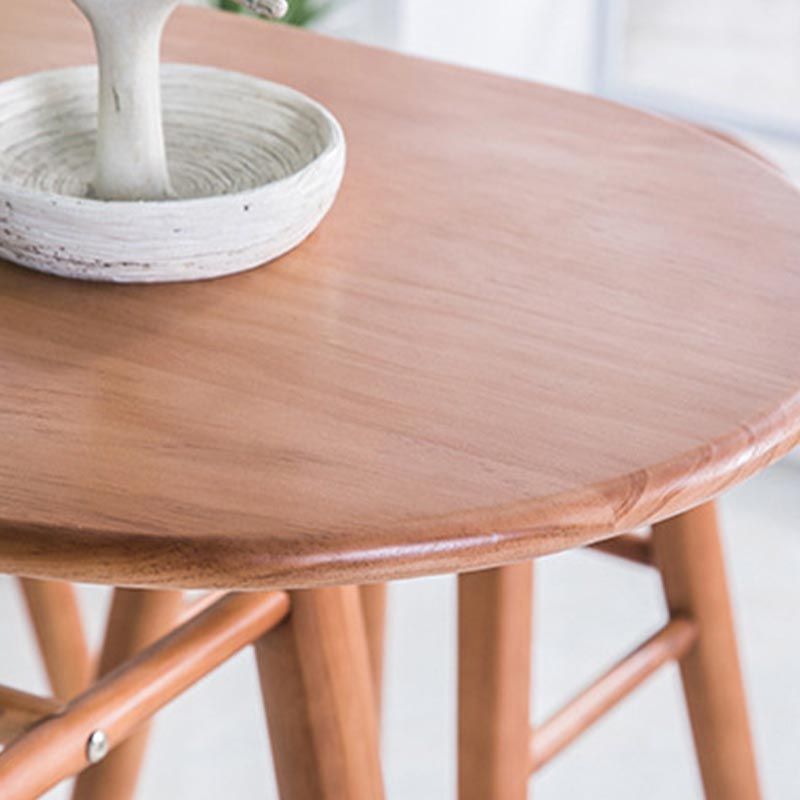 Juego de mesa y taburete de madera maciza de 1/2/3 piezas, juego moderno de altura para mostrador interior