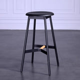 Moderne stijl Bar-Stool Round Seat Teller Bar-ontlasting met metalen benen voor thuis