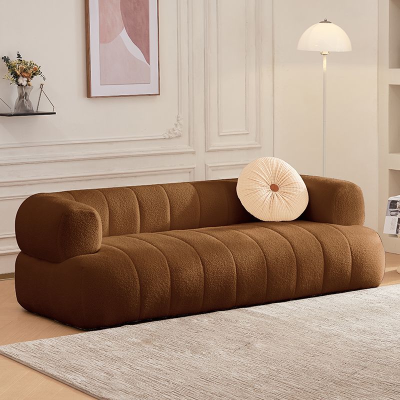 Sofa en laine de bras encastré Scandinave 23,6 "High Sofa avec oreillers