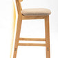 Scandinavian Rubberwood Home Barstool Matte Finish Upholstered Stool Clearhalo 'Bar Furniture' 'Bar Stools' 'bar_stools' 'Furniture' 'furniture_bar_stools' 'Kitchen & Dining Furniture' 1200x1200_b3a72578-6a97-414c-9c7e-511f093089e7