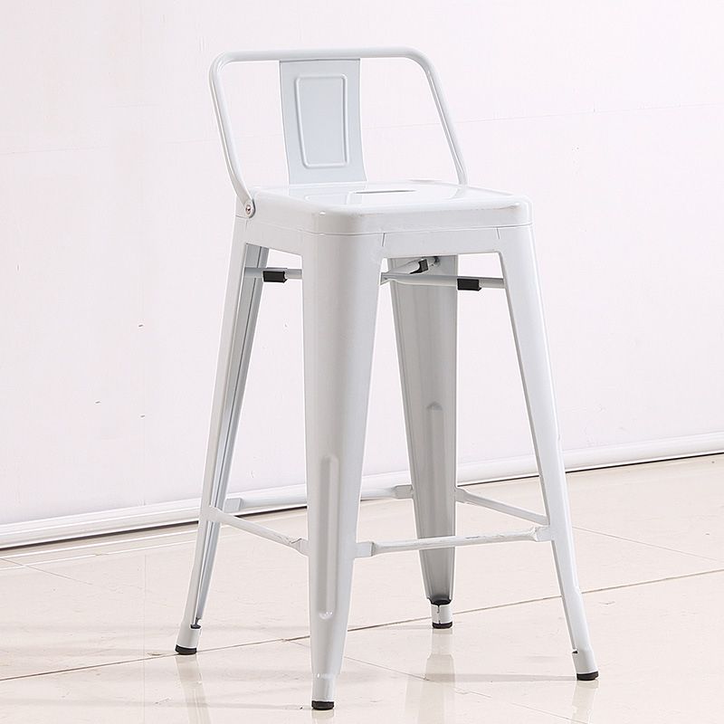 Industrial Low Back Counter Stool Metal Counter Height Stools for Kitchen Clearhalo 'Bar Furniture' 'Bar Stools' 'bar_stools' 'furn' 'furn_bar_stools' 'Furniture' 'Kitchen & Dining Furniture' 1200x1200_b3a73fb5-3418-4d85-8fc4-563a0d29c80a