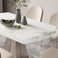 Modern Sintered Stone White Dining Room Set Space-Saving Design Dining Table Furniture Clearhalo 'Dining Room Sets' 'Dining Tables & Seating' 'dining_room_set' 'furn' 'furn_dining_room_set' 'Furniture' 'furniture_dining_room_set' 'Kitchen & Dining Furniture' 'kitchen&dining_furn' 'kitchen' 1200x1200_b3a791ec-ecc1-436d-a0e8-8b6709202abc