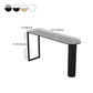 Industrial Iron Bar Dining Table with Stone Top Indoor Bistro Table Fixed Table Clearhalo 'Bar Furniture' 'Bar Tables' 'bar_tables' 'furn' 'furn_bar_tables' 'Furniture' 'furniture_bar_tables' 'Kitchen & Dining Furniture' 1200x1200_b3a90971-4ba1-4bd4-8610-7d0fc522a59d