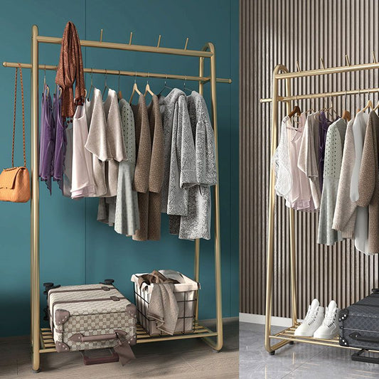 Estante de pelaje industrial Metálico Ganchos independientes Ratch de abrigo para el hogar para el hogar