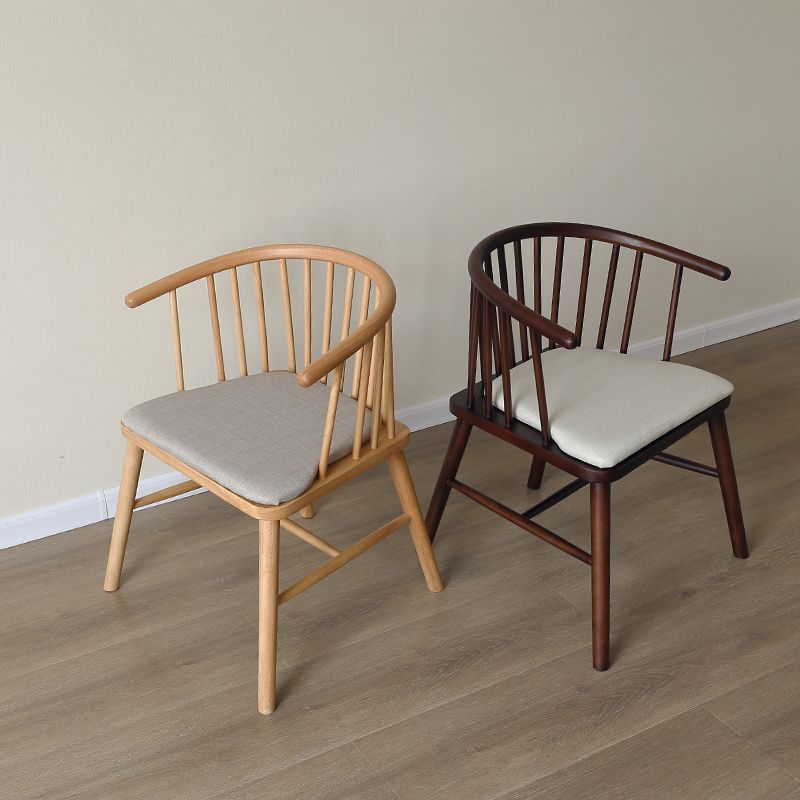 Minimalist Wooden Base Indoor Chair 21''Wide Winsor Chair with 4 Legs for Restaurant Clearhalo ' kitchen&dining_furn' 'Dining Chairs' 'Dining Tables & Seating' 'dining_chair' 'furn' 'furn_dining_chair' 'Furniture' 'furniture_dining_chair' 'Kitchen & Dining Furniture' 'kitchen' 1200x1200_b3aa095f-c041-4f15-a457-0e50bbe49477