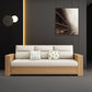 32" Wide Scandinavian Sofa Bed Pillow Included Wood Sleeper Sofa