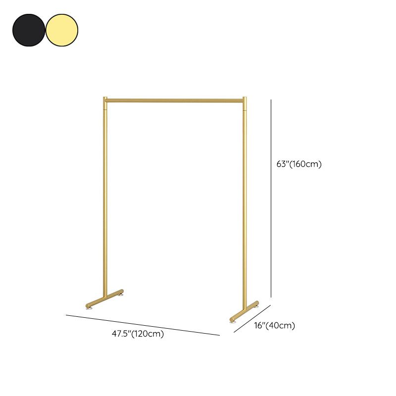 Zeitgenössischer Kleiderregal Hängende Schiene Metallrahmen Eingangsmantelbügel