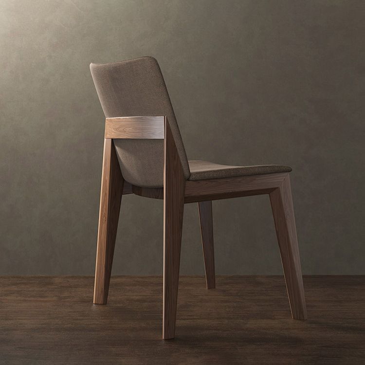 Scandinavian Oak Parsons Side Chair Linen Dining Chair with Natural Legs Clearhalo ' kitchen&dining_furn' 'Dining Chairs' 'Dining Tables & Seating' 'dining_chair' 'furn' 'furn_dining_chair' 'Furniture' 'furniture_dining_chair' 'Kitchen & Dining Furniture' 'kitchen' 1200x1200_b3aeb44e-8bbd-4aa8-8637-421ffc350a0d