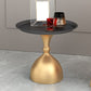 Mid-Century Modern Iron Coffee Cocktail Table Pedestal Cocktail Table for Living Room Clearhalo 'Coffee & Accent Tables' 'Coffee Tables' 'coffee_tables' 'furn' 'furn_coffee_tables' 'Furniture' 'Living Room Furniture' 1200x1200_b3af3c23-d5ce-4410-80e0-49a7a0bf26c4