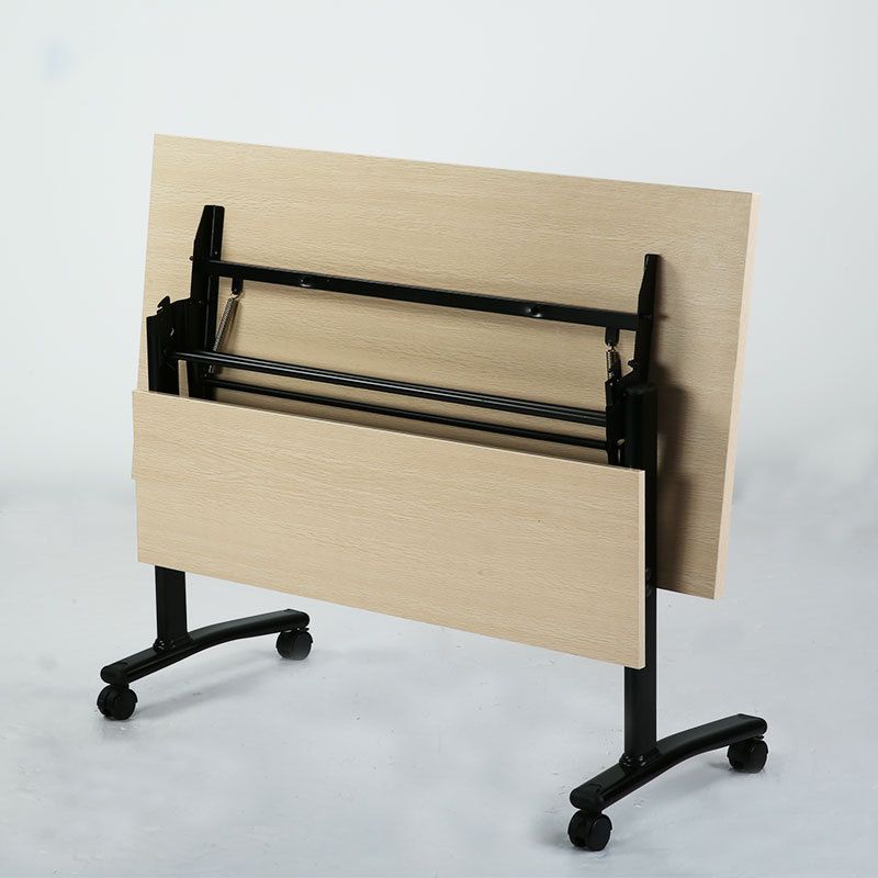 Eigentijds schrijfbureau voor kantoor 30 "H rechthoekig bureau met caster wielen