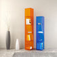 Modern Style Closed Back Bookcase Standard Acrylic Bookshelf with Shelves
