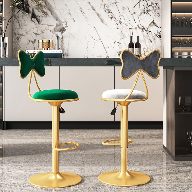 Scandinavian Style Adjustable Height Stools for Home Upholstered Bar Stools Clearhalo 'Bar Furniture' 'Bar Stools' 'bar_stools' 'furn' 'furn_bar_stools' 'Furniture' 'furniture_bar_stools' 'Kitchen & Dining Furniture' 1200x1200_b3b3dc13-f972-4423-bb93-4d492cac915d
