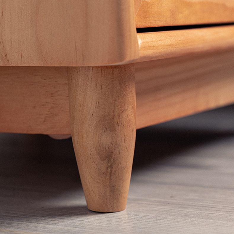 1 Drawer Night Table Modern Solid Wood Nightstand ,20.5" Tall Clearhalo 'Bedroom Furniture' 'furn' 'furn_night_stand' 'Furniture' 'night_stand' 'Nightstands' 1200x1200_b3b40dc0-7184-46c9-b190-ff8562313577