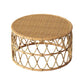 Tavolino da caffè scandinavo con piano rotondo Tavolino da cocktail in rattan