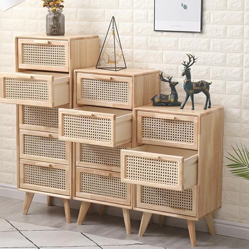 Contemporary Wooden Chest, Rectangle Accent Chest with Drawers