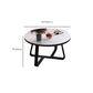 Table de cocktail ovale en pierre Glam Table de cocktail basse simple standard