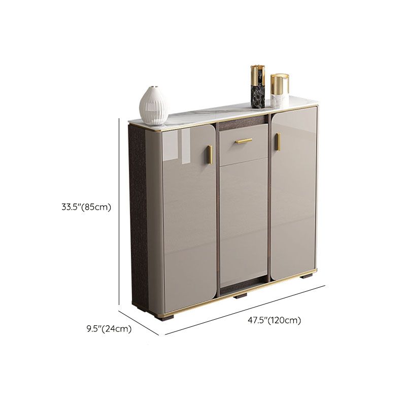 Buffet in stile glam sideboard cucina grigio a buffet con cassetto e conservazione