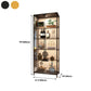 Glass Door Curio Display Glam Style Display Stand with Shelves Clearhalo 'Display & China Cabinets' 'display_china_cabinets' 'furn' 'furn_display_china_cabinets' 'Furniture' 'Kitchen & Dining Furniture' 1200x1200_b3b6422c-120c-4f7c-bbfa-ce4efa4bb89e