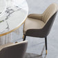 Modern Dining Set 1/5/7 Pcs Round Marble Dining Table and Upholstered Chairs Clearhalo 'Dining Room Sets' 'Dining Tables & Seating' 'dining_room_set' 'furn' 'furn_dining_room_set' 'Furniture' 'Kitchen & Dining Furniture' 1200x1200_b3b718d1-4c78-4a5e-bcf2-5e56b2927f60