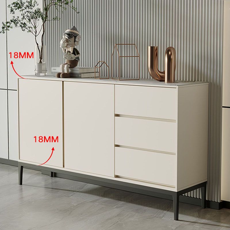 Stone moderno 33.4 "H buffet a buffet 3-drawer sala da pranzo buffet server