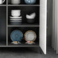 Contemporary Style Sideboard Stone Adjustable Shelving Side Board with Cabinets Clearhalo 'buffet_sideboard' 'Buffets & Sideboards' 'furn' 'furn_buffet_sideboard' 'Furniture' 'Kitchen & Dining Furniture' 1200x1200_b3bb5383-edfc-4fa4-8586-84386be67f25