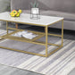 Glam Rectangular Coffee Table Frame 1 Coffee Table for Living Room Clearhalo 'Coffee & Accent Tables' 'Coffee Tables' 'coffee_tables' 'furn' 'furn_coffee_tables' 'Furniture' 'Living Room Furniture' 1200x1200_b3bc9683-f27e-4d3e-83c3-be864edc1299